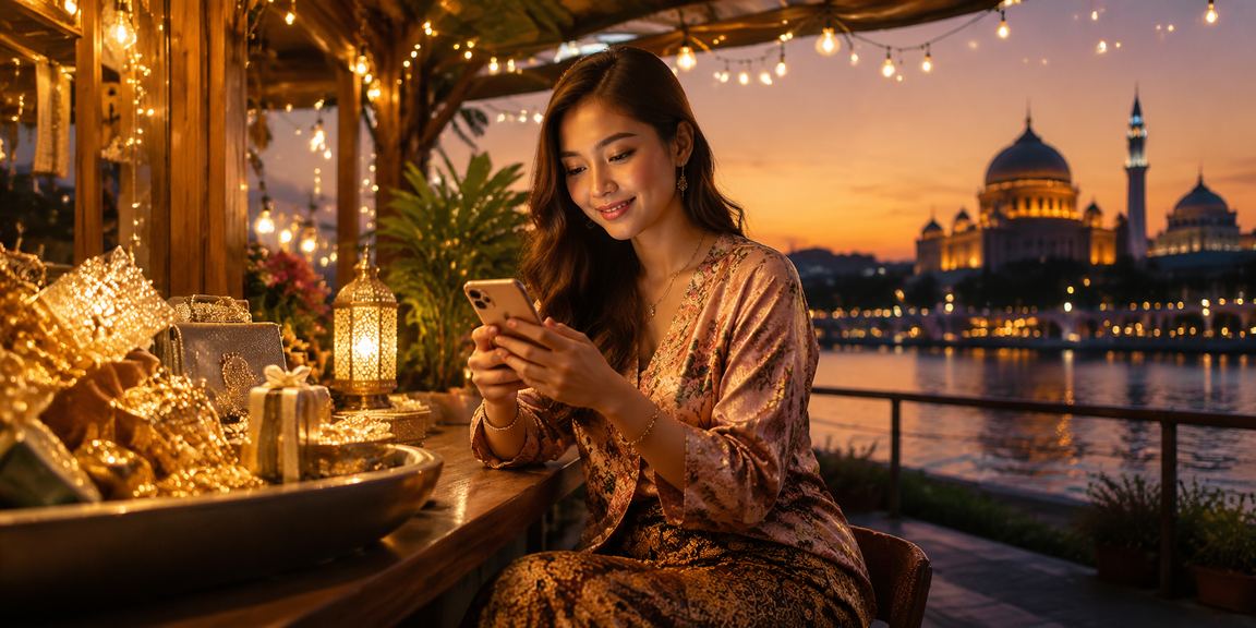 Pengguna ek342 log masuk melalui telefon pintar di Putrajaya